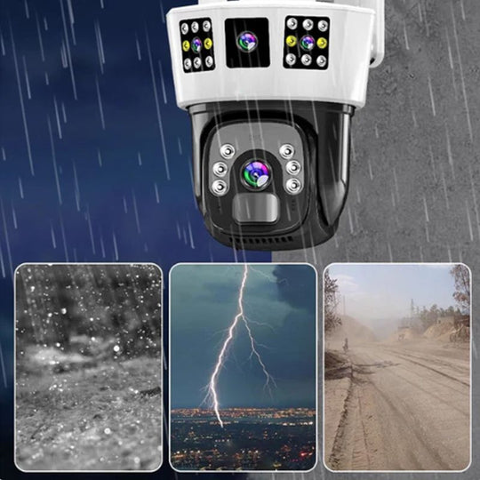 ✨360° Smart Solar Surveillance Camera with Three-screen Monitoring🔥