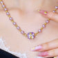 💖Hot Sales-50% OFF✨Elegant Imitation Pearl Necklace with Sparkling Magnetic Rhinestone Ball