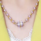 💖Hot Sales-50% OFF✨Elegant Imitation Pearl Necklace with Sparkling Magnetic Rhinestone Ball