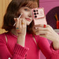 Electroplated Wavy Phone Case with Love Heart for Galaxy
