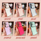 Electroplated Wavy Phone Case with Love Heart for Galaxy