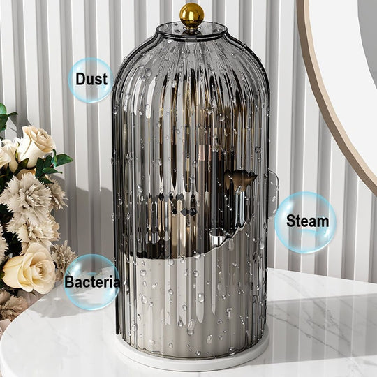 🌸 Sliding Lid Toothbrush Organiser – Wall-Mounted, Dustproof & Perfect for Small British Bathrooms & En-Suites 🏠