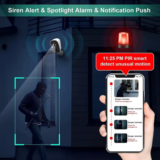🎁 Hot Sale 49% OFF 🔥Solar Powered Surveillance Camera - WiFi Wireless IP Camera