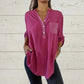 ⏳Limited Sale 48% OFF🌸Women's Sequin Patchwork V-neck Shirt
