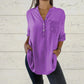 ⏳Limited Sale 48% OFF🌸Women's Sequin Patchwork V-neck Shirt