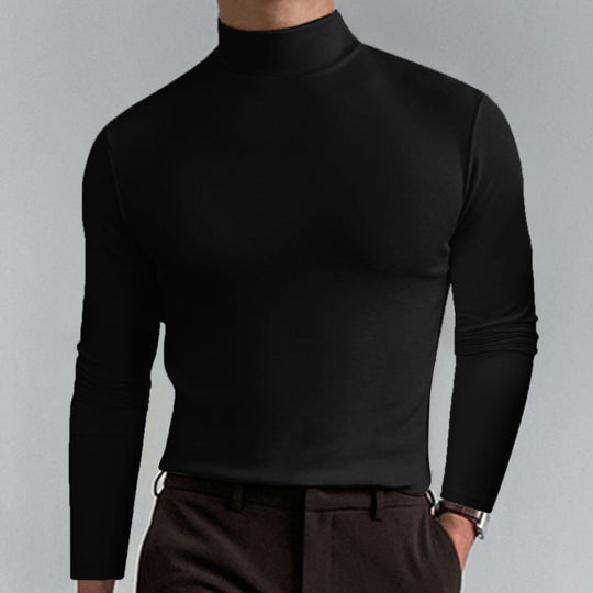 🖤Black Friday Sale:50% OFF🔥Mens High Neck Slim Fit Long Sleeve T-shirt