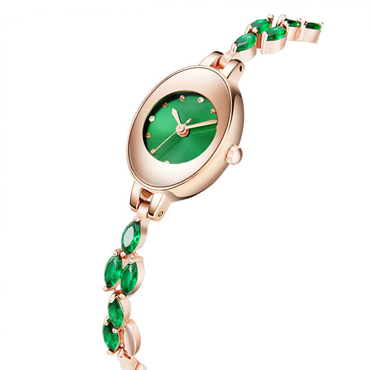 🎀⌚Jam Tangan Gelang Zirkon Berwarna Wanita