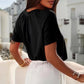 ⏳ Limited time 50% off! 💥Women's Casual Pleated V-Neck Short-Sleeve Top（The more you buy, the higher the discount）