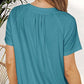 ⏳ Limited time 50% off! 💥Women's Casual Pleated V-Neck Short-Sleeve Top（The more you buy, the higher the discount）