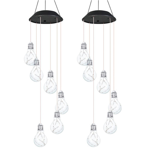 ⏰Begrænset salg💡Farverige LED solcelledrevne pærer vindklokker (50% rabat)