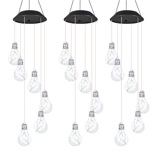 ⏰Begrænset salg💡Farverige LED solcelledrevne pærer vindklokker (50% rabat)