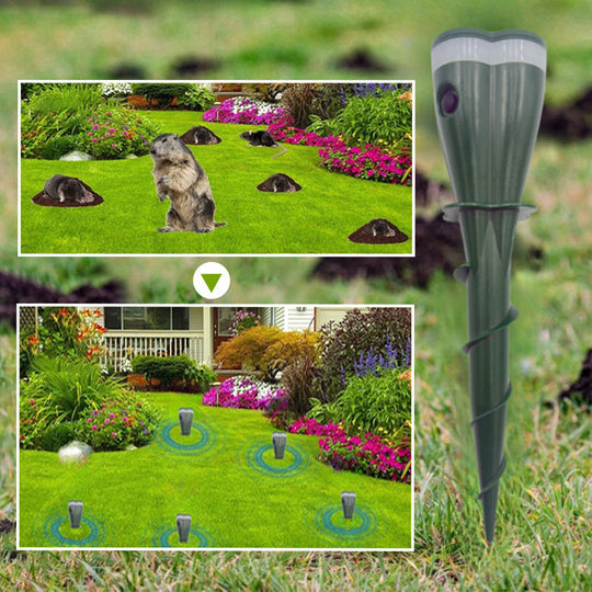 🌸Spring Sale 40% OFF🌸 Solar Powered Waterproof Screw Mole Repellent