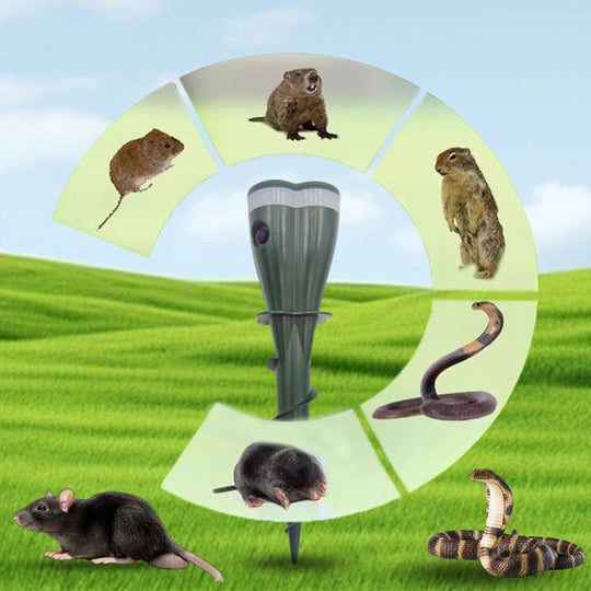 🌸Spring Sale 40% OFF🌸 Solar Powered Waterproof Screw Mole Repellent