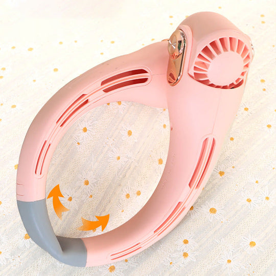 Neck Air Conditioner Fan – Ultra‑quiet, 360° rotating, 3 speeds. Hands‑free cooling, long battery. Summer essential!