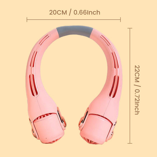Neck Air Conditioner Fan – Ultra‑quiet, 360° rotating, 3 speeds. Hands‑free cooling, long battery. Summer essential!