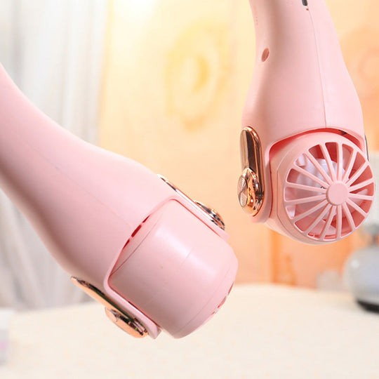 Neck Air Conditioner Fan – Ultra‑quiet, 360° rotating, 3 speeds. Hands‑free cooling, long battery. Summer essential!