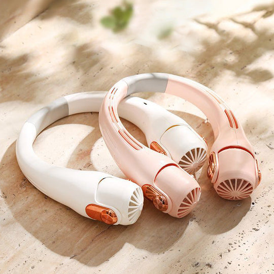 Neck Air Conditioner Fan – Ultra‑quiet, 360° rotating, 3 speeds. Hands‑free cooling, long battery. Summer essential!