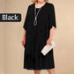 Plus Size Layered Midi Dress
