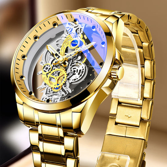 ⌚ LIMITED-TIME 50% OFF! ✨ Double-Sided Skeleton Watch — Stylish, Luminous, Eye-Catching 💎