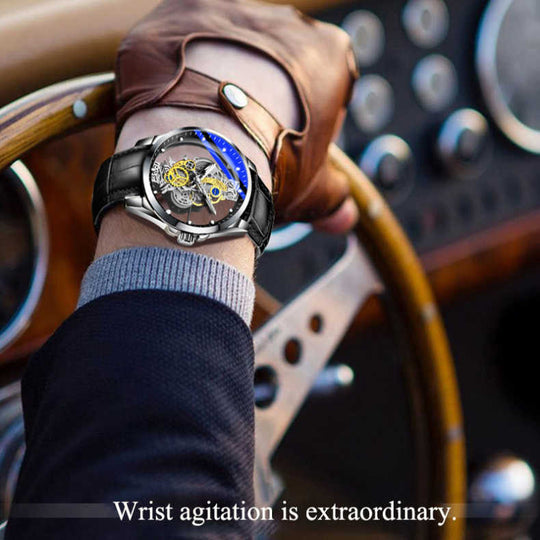 ⌚ LIMITED-TIME 50% OFF! ✨ Double-Sided Skeleton Watch — Stylish, Luminous, Eye-Catching 💎