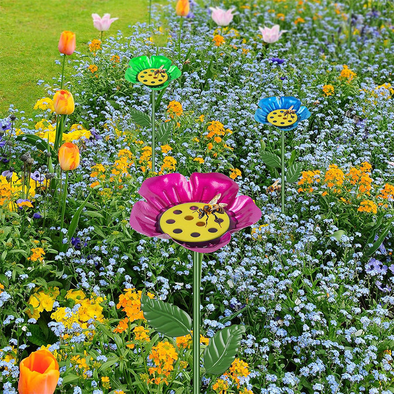 Bee and Butterfly Water Feeder with Flower Design
