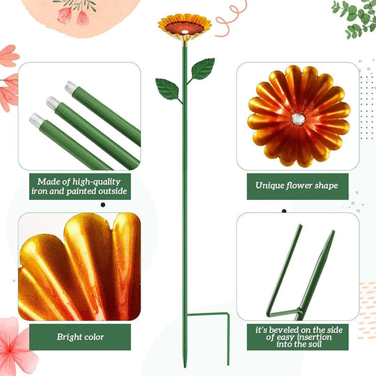 Bee and Butterfly Water Feeder with Flower Design