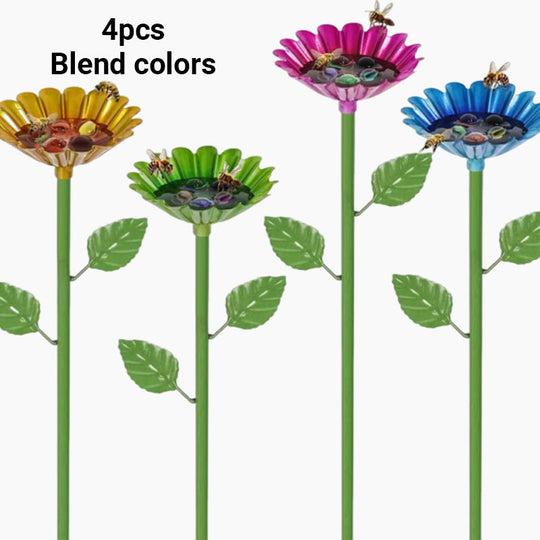 Bee and Butterfly Water Feeder with Flower Design