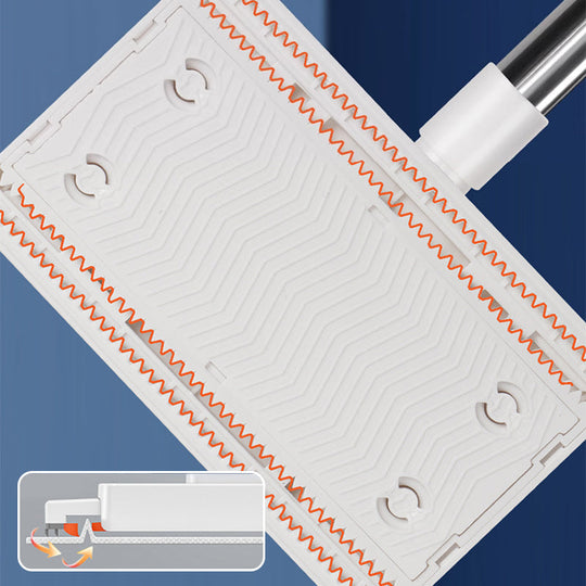 Disposable Dust Mop with 4 Reusable ClothsLightweight Floor Dusting Mop For Hardwood Tile Floors