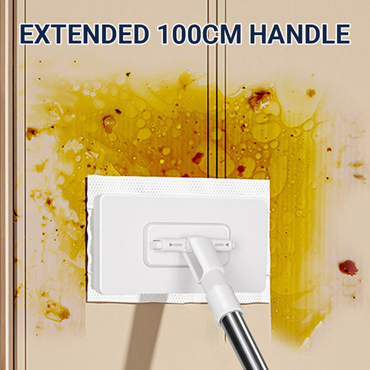 Disposable Dust Mop with 4 Reusable ClothsLightweight Floor Dusting Mop For Hardwood Tile Floors