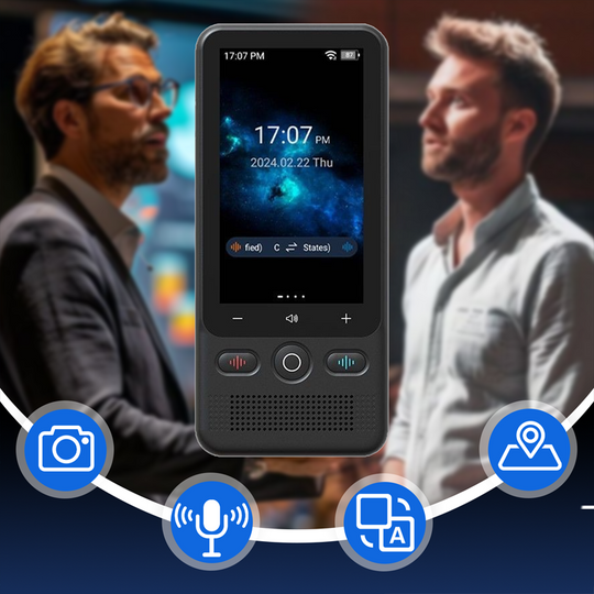 🗣️50K+ SOLD!🌐Multifunctional Portable Translator – Real-Time 2-Way Voice Translation, Offline Mode & 100+ Languages Supported📱