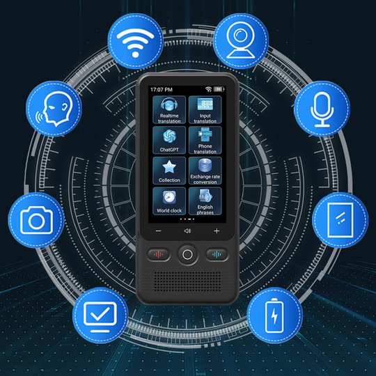 🗣️50K+ SOLD!🌐Multifunctional Portable Translator – Real-Time 2-Way Voice Translation, Offline Mode & 100+ Languages Supported📱