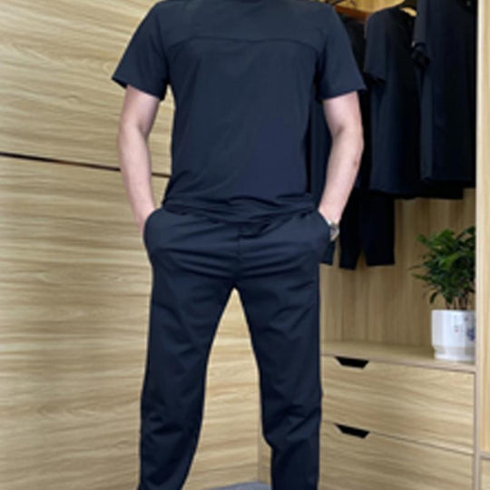 🏃‍♂️Men's Casual Sports Short-Sleeved Shirt & Pants 2-Piece Set