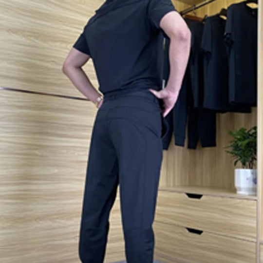 🏃‍♂️Men's Casual Sports Short-Sleeved Shirt & Pants 2-Piece Set