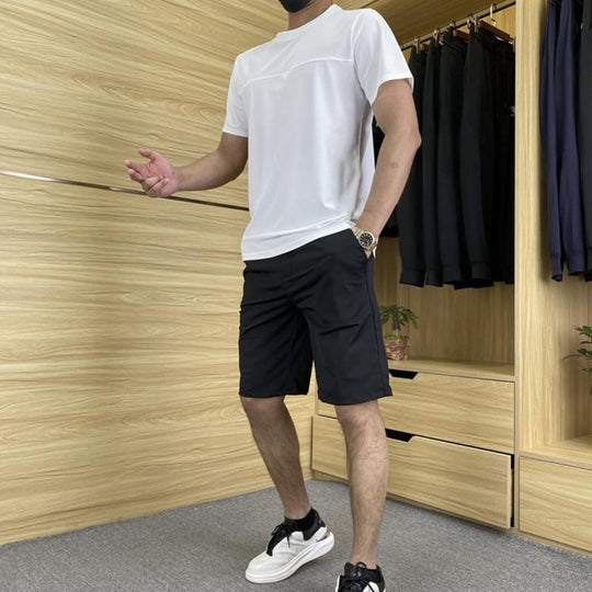 🏃‍♂️Men's Casual Sports Short-Sleeved Shirt & Pants 2-Piece Set