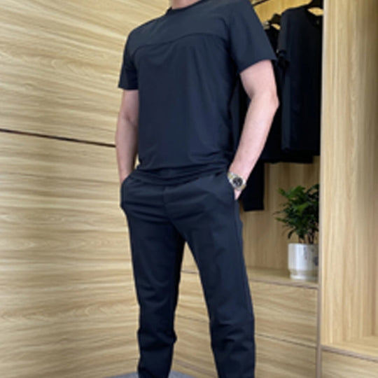 🏃‍♂️Men's Casual Sports Short-Sleeved Shirt & Pants 2-Piece Set