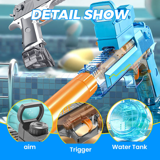 Electric Rapid-Fire Water Shooter for Outdoor Fun