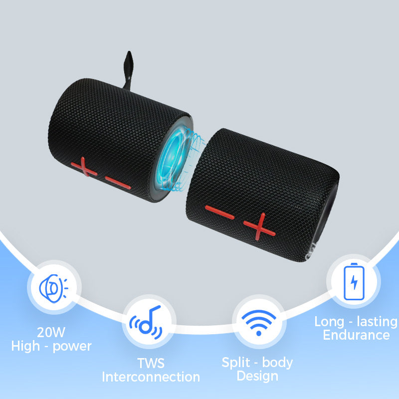 🎶2 in 1 Magnetic Dual Splittable Bluetooth Speaker