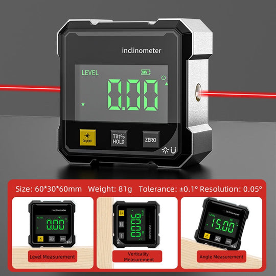 🏆Limited time 50% discount🔧Pousbo® Mini LCD Digital Inclinometer Angle Gauge✨