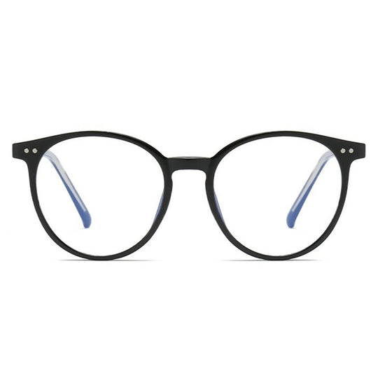 Retro Translucent Framed Glasses with Blue Light Filtering Lenses