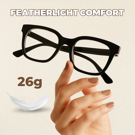 Anti-Blue Light Fashion Wide Frame Glasses