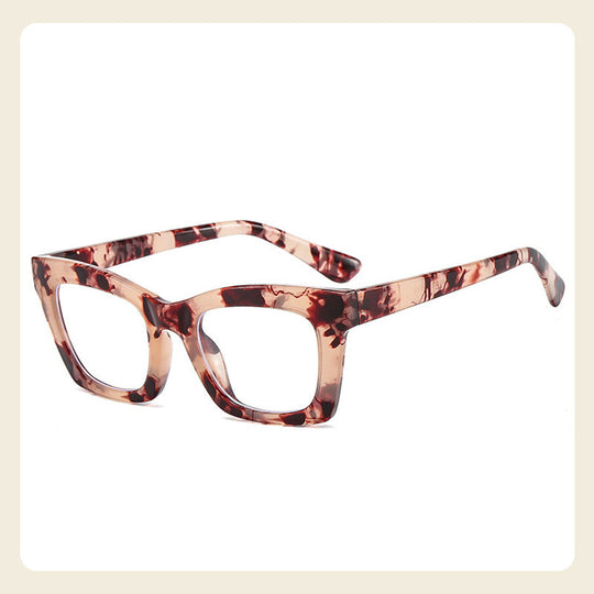 Anti-Blue Light Fashion Wide Frame Glasses