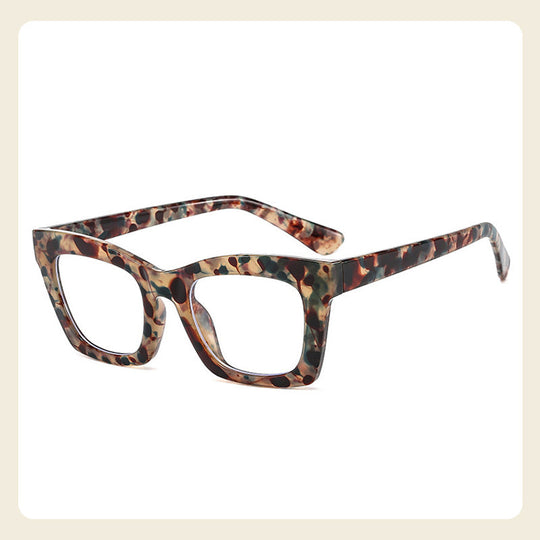 Anti-Blue Light Fashion Wide Frame Glasses