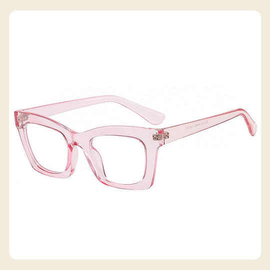 Anti-Blue Light Fashion Wide Frame Glasses