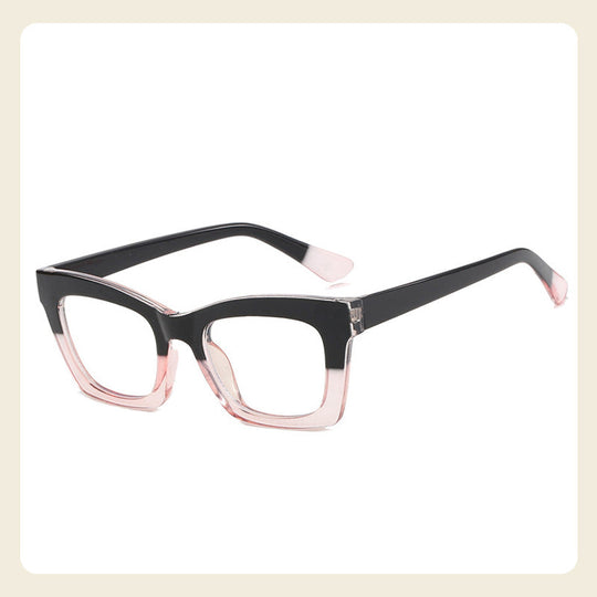 Anti-Blue Light Fashion Wide Frame Glasses