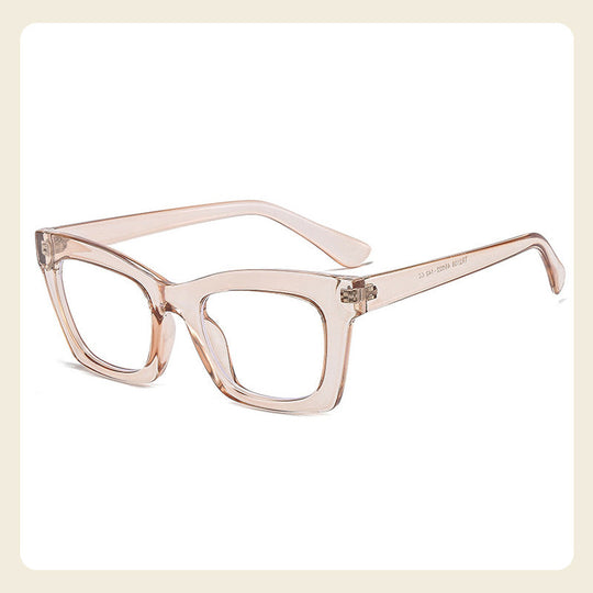 Anti-Blue Light Fashion Wide Frame Glasses