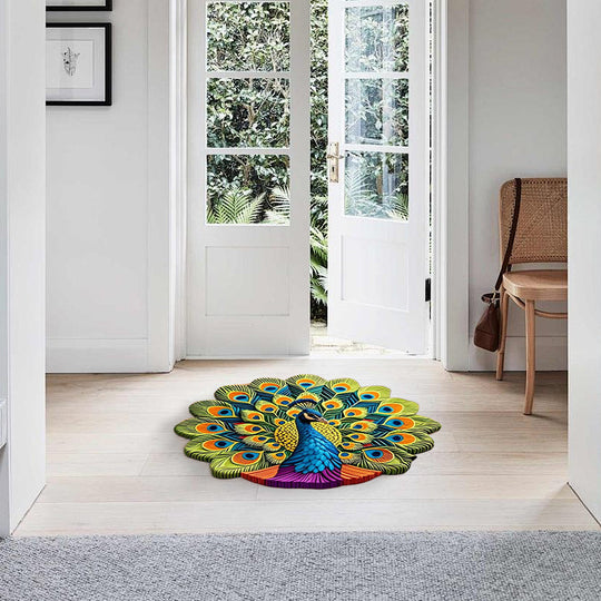 🏠2025 New Product🦚 Quick-Dry Non-Slip Peacock Mat
