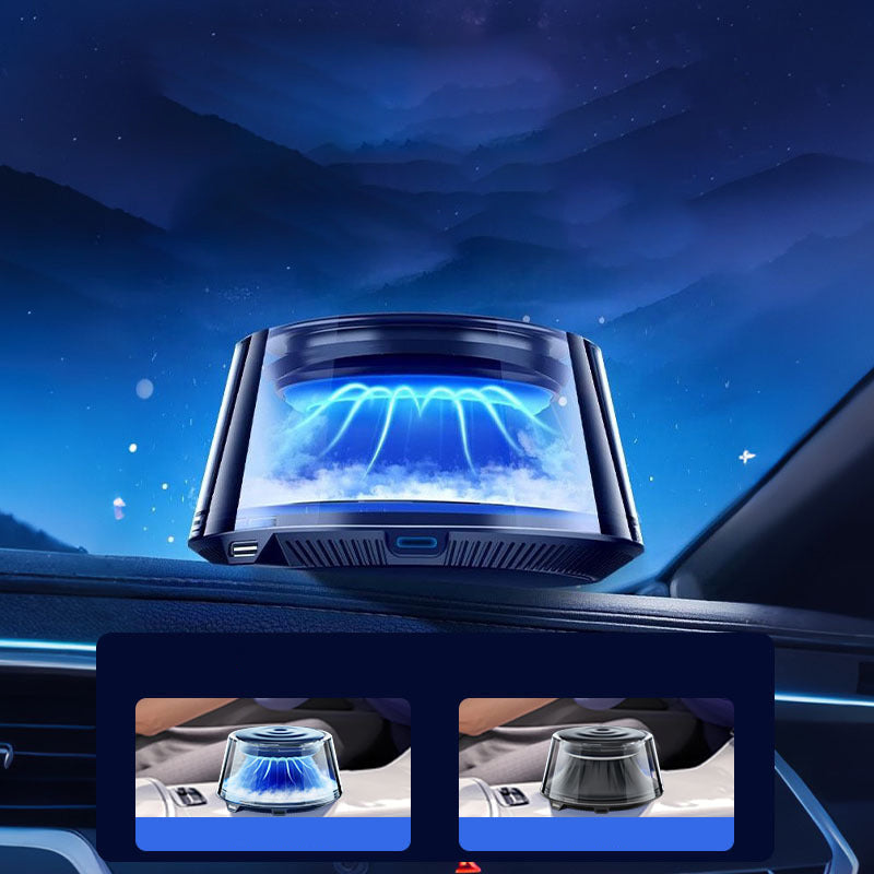 ☁️2025 Cloud Mist Car Diffuser - Auto On/Off with 30-Day USB-C Battery & 1 Refill = 1 Year Freshness