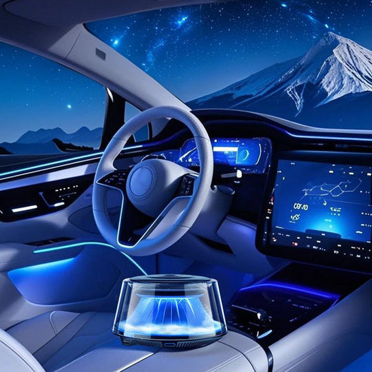 ☁️2025 Cloud Mist Car Diffuser - Auto On/Off with 30-Day USB-C Battery & 1 Refill = 1 Year Freshness