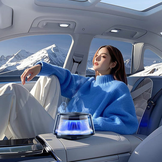 ☁️2025 Cloud Mist Car Diffuser - Auto On/Off with 30-Day USB-C Battery & 1 Refill = 1 Year Freshness