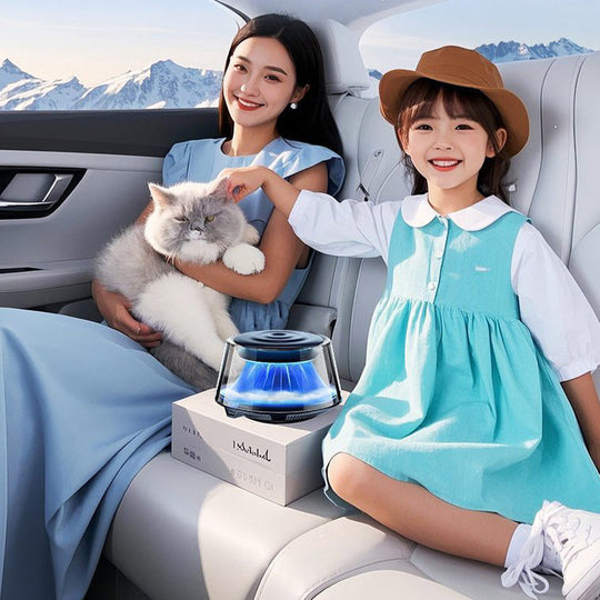 ☁️2025 Cloud Mist Car Diffuser - Auto On/Off with 30-Day USB-C Battery & 1 Refill = 1 Year Freshness